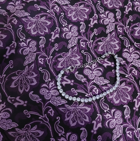 Silver Tennis Bracelet - Picture 7 of 14